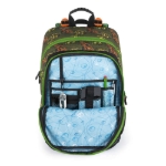 Obrazek Plecak szkolny Bagmaster ALFA 21 C - zielony dinozaur 23 l