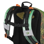 Obrazek Plecak szkolny Bagmaster ALFA 21 C - zielony dinozaur 23 l