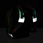 Obrazek Plecak szkolny Bagmaster ALFA 21 C - zielony dinozaur 23 l