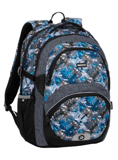 Obrazek Plecak szkolny Bagmaster THEORY 20 B - niebieski szary niebieski 29 l