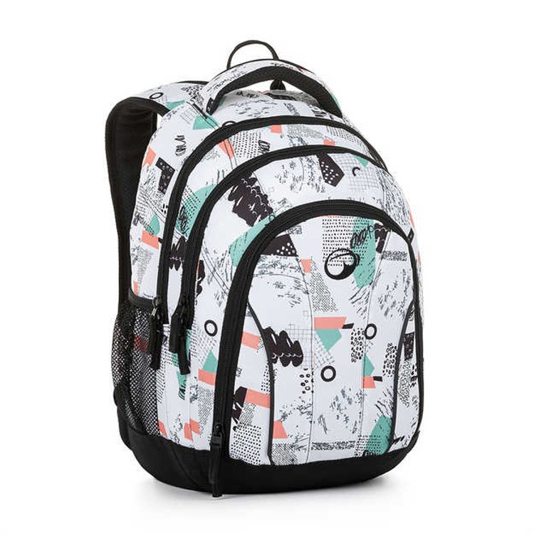 Obrazek Plecak studencki Bagmaster SUPERNOVA 21 A - jasny biały 34 l