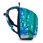 Obrazek Bagmaster ALFA 21 B duży zestaw szkolny dla pierwszoklasistów - kostki niebieskie 23 l