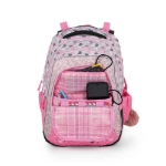 Obrazek Plecak szkolny Bagmaster LUMI 22 A - biały kot z kokardą różowy 23 l