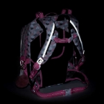 Obrazek Plecak szkolny Bagmaster LUMI 22 A - biały kot z kokardą różowy 23 l