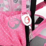 Obrazek Plecak szkolny Bagmaster LUMI 22 A - biały kot z kokardą różowy 23 l