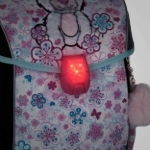 Obrazek Teczka szkolna Bagmaster PRIM 22 A - miś różowy 20 l