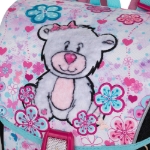 Obrazek Teczka szkolna Bagmaster PRIM 22 A - miś różowy 20 l