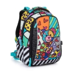 Obrazek Plecak szkolny Bagmaster VEGA 22 A - miś wielokolorowy 22 l