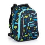 Obrazek Plecak szkolny Bagmaster VEGA 22 B - dinozaury niebieski 22 l