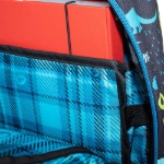 Obrazek Plecak szkolny Bagmaster VEGA 22 B - dinozaury niebieski 22 l