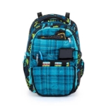 Obrazek Plecak szkolny Bagmaster VEGA 22 B - dinozaury niebieski 22 l