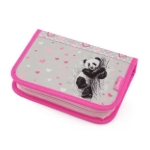 Obrazek Piórnik szkolny Bagmaster BETA 22 B - panda różowy