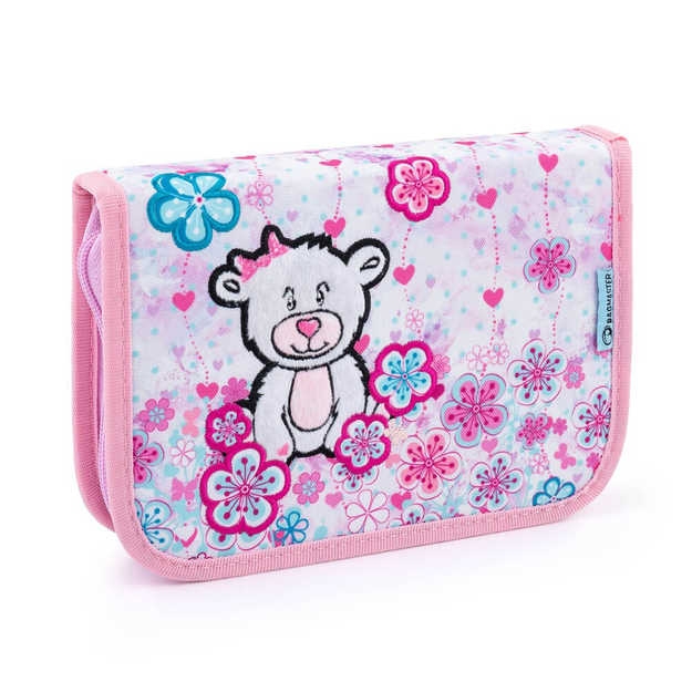 Obrazek Piórnik szkolny Bagmaster PRIM 22 A - miś różowy