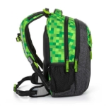 Obrazek Plecak szkolny Bagmaster PORTO 23 B - kostki zielone 29 l