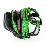 Obrazek Plecak szkolny Bagmaster PORTO 23 B - kostki zielone 29 l