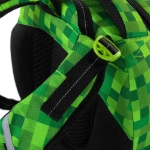 Obrazek Plecak szkolny Bagmaster PORTO 23 B - kostki zielone 29 l