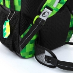 Obrazek Plecak szkolny Bagmaster PORTO 23 B - kostki zielone 29 l