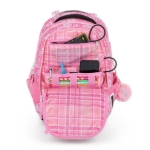 Obrazek Plecak szkolny Bagmaster VEGA 23 A - motyle różowy 22 l