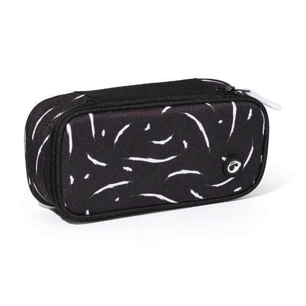 Obrazek Piórnik studencki Bagmaster DIGITAL 23 A - czarno-biały, czarny