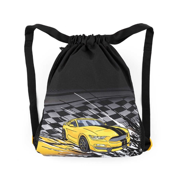 Obrazek Bagmaster DOPI 23 C worek szkolny na kapcie / worek gimnastyczny - żółty samochodowy 1,5 l