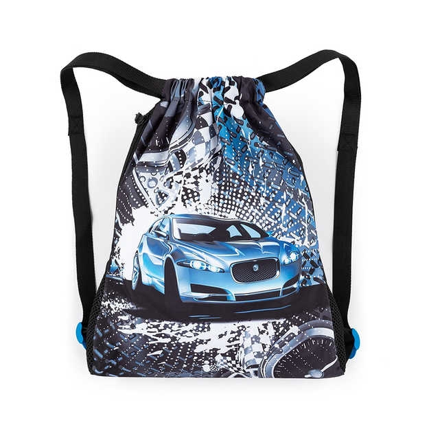 Obrazek Bagmaster Torba LUMI 23 D worek szkolny na kapcie / worek gimnastyczny - niebieski samochodowy 1,5 l