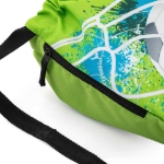 Obrazek Worek szkolny na kapcie / worek gimnastyczny Bagmaster PRIM 23 D - football green 1,5 l