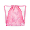 Obrazek Bagmaster Torba VEGA 23 Worek szkolny na kapcie / worek gimnastyczny - motyle różowy 1,5 l