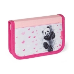 Obrazek Bagmaster PRIM 23 B duży zestaw szkolny dla pierwszoklasistów - panda różowy 20 l