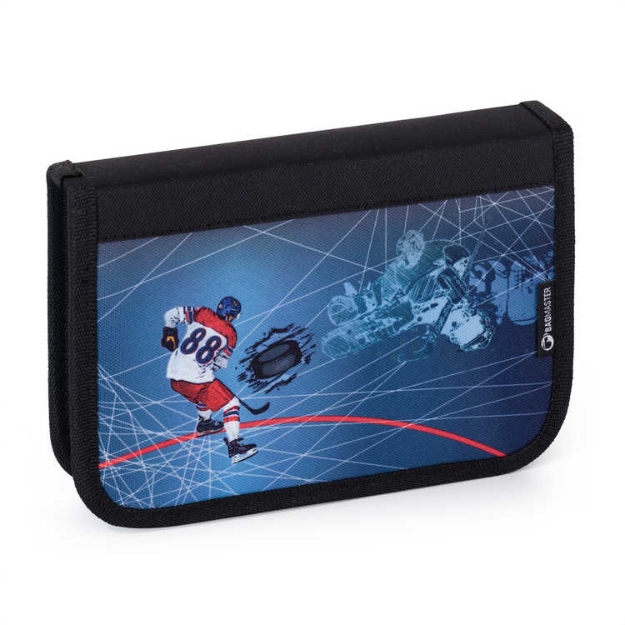 Obrazek Piórnik szkolny Bagmaster VEGA 24 A - hokejowy niebieski