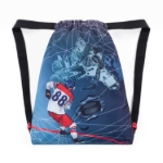 Obrazek Worek szkolny Bagmaster VEGA 24 A na kapcie / PE - hokejowy niebieski 1,5 l