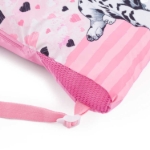 Obrazek Bagmaster BETA 24 Worek szkolny na kapcie / worek gimnastyczny - dalmatyńczyk różowy 1,5 l