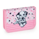 Obrazek Bagmaster BETA 24 Duży zestaw szkolny dla pierwszoklasistów - Dalmatyńczyk różowy 23 l