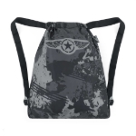 Obrazek Bagmaster Torba LUMI 24 B worek szkolny na kapcie / worek gimnastyczny - fighter szary 1,5 l