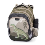 Obrazek Bagmaster LUMI 24 C školní batoh – dinosaurus Zelená 18 l