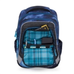 Obrazek Plecak szkolny Bagmaster LUMI 24 D - statek kosmiczny niebieski 23 l