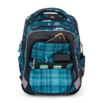 Obrazek Bagmaster LUMI 24 E duży zestaw szkolny dla pierwszoklasistów - cube empire blue 23 l