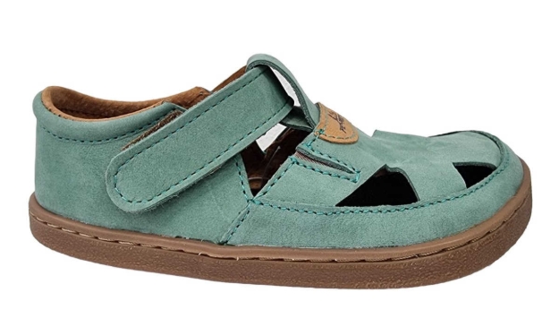 Obrazek Pegres Barefoot BF51 Trampki dziecięce miętowe