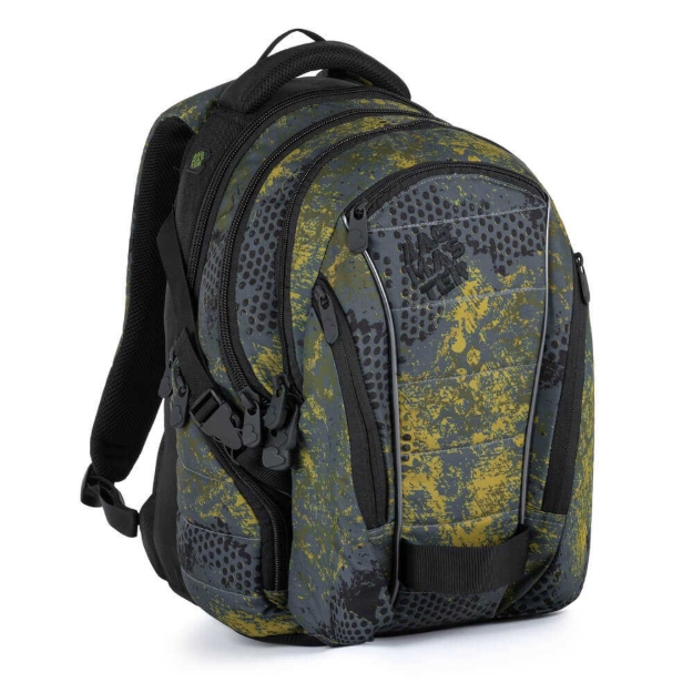 Obrazek Plecak studencki Bagmaster BAG 21 C - khaki zielony czarny 30 l