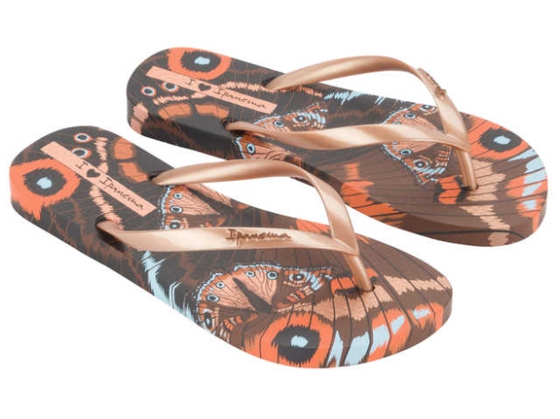 Obrazek Ipanema Animale Print III 83468-AP100 Brązowe japonki damskie