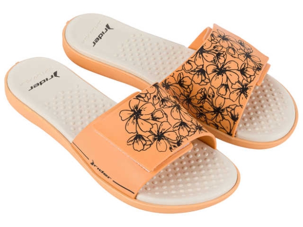 Obrazek Klapki damskie Rider Pool V Slide 83502-AR353 pomarańczowy/beżowy