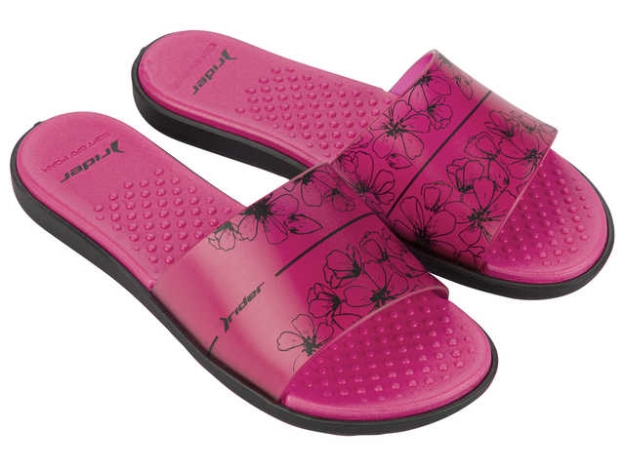 Obrazek Kapcie damskie Rider Splash V 83503-AR356 czarny/różowy