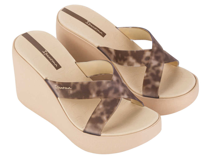 Obrazek Ipanema High Fashion Slide 83520-AQ407 Kapcie damskie beżowe
