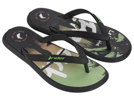 Obrazek Rider R1 Energy VI 83560-AS364 Japonki męskie czarny/zielony