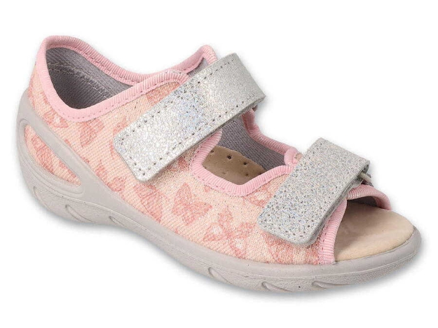 Obrazek BEFADO 063X014 SUNNY sandały dziewczęce motyle