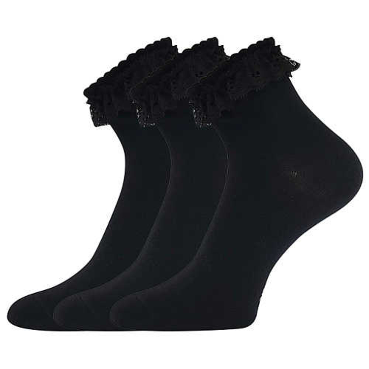 Obrazek Skarpety BOMA® Lace czarne 3 pary