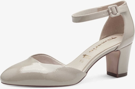 Obrazek Tamaris 1-24432-41-253 Damskie sandały na obcasie szare