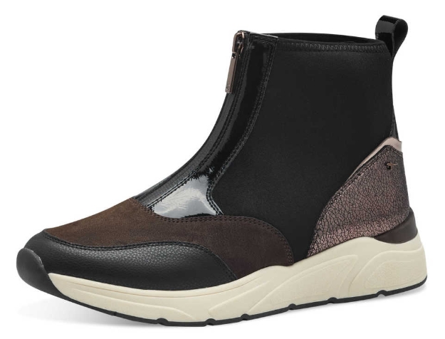 Obrazek Tamaris 1-25254-43-098 Czarne półbuty damskie