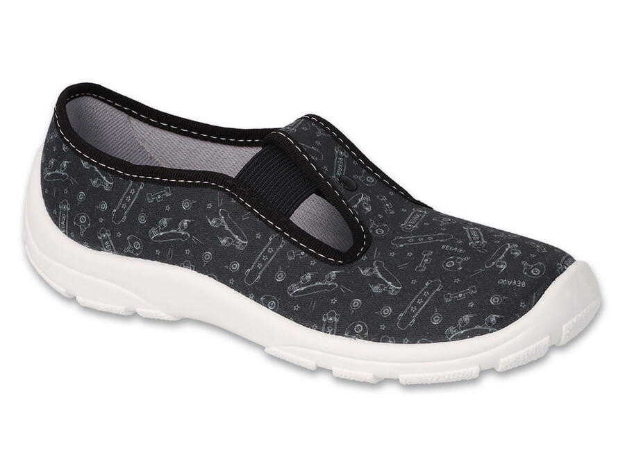 Obrazek Chłopięce czarne kapcie SKATE BEFADO 975Y185