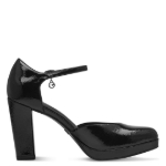 Obrazek Tamaris 1-22421-43-001 Damskie sandały na obcasie czarne