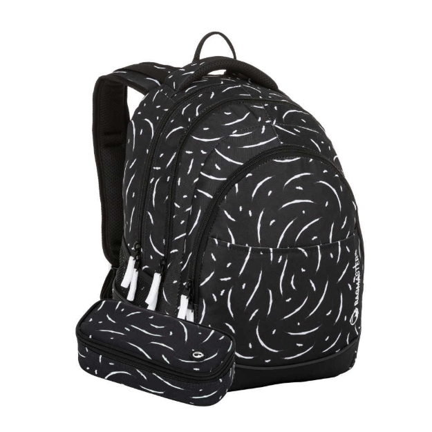 Obrazek Bagmaster DIGITAL 23 A zestaw studencki - czarno-biały czarny 34 l
